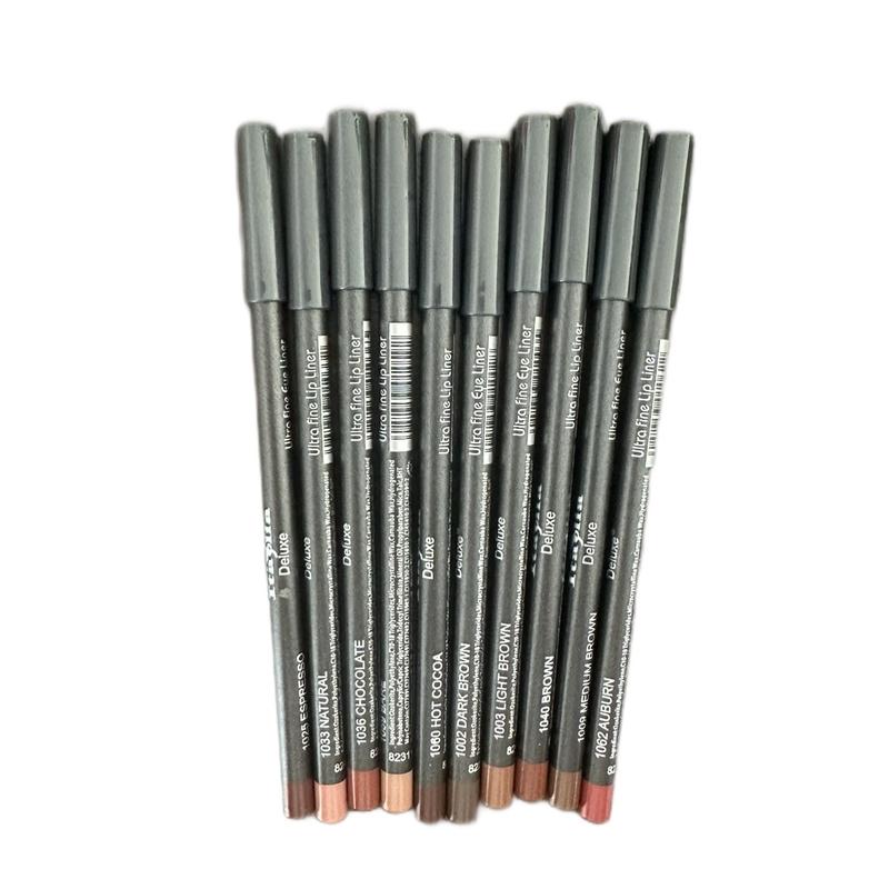 Italia eye and lip liners * 11 pcs (bare, natural, light brown, brown, medium brown, dark brown, chocolate, Hazelnut, terra cotta , mogahony, and Hot Cocoa))