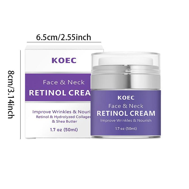 Retinol Face & Neck Cream, Moisturizing Face Cream, Hydrating Face Lotion, Face Moisturizer, Skin Care Product for Women & Men