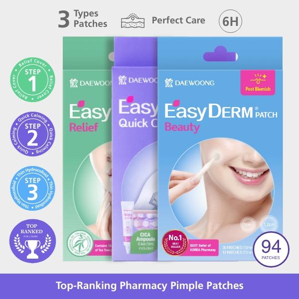 [Christmas Deal] Easyderm 3 Types of Pimple Patches GiftBox Skincare Acne Skincare Acne Remover