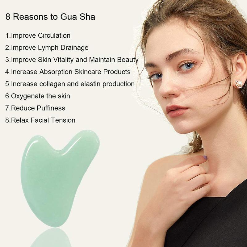 Facial Roller Massager & Gua Sha Board, Double Head Massage Tool, Lifts & Tighten, Fights Fine Lines & Wrinkles, Facial Roller and Guasha Tool for Face, Professional Massage Tool for Face & Body, Gifts for Girlfriend