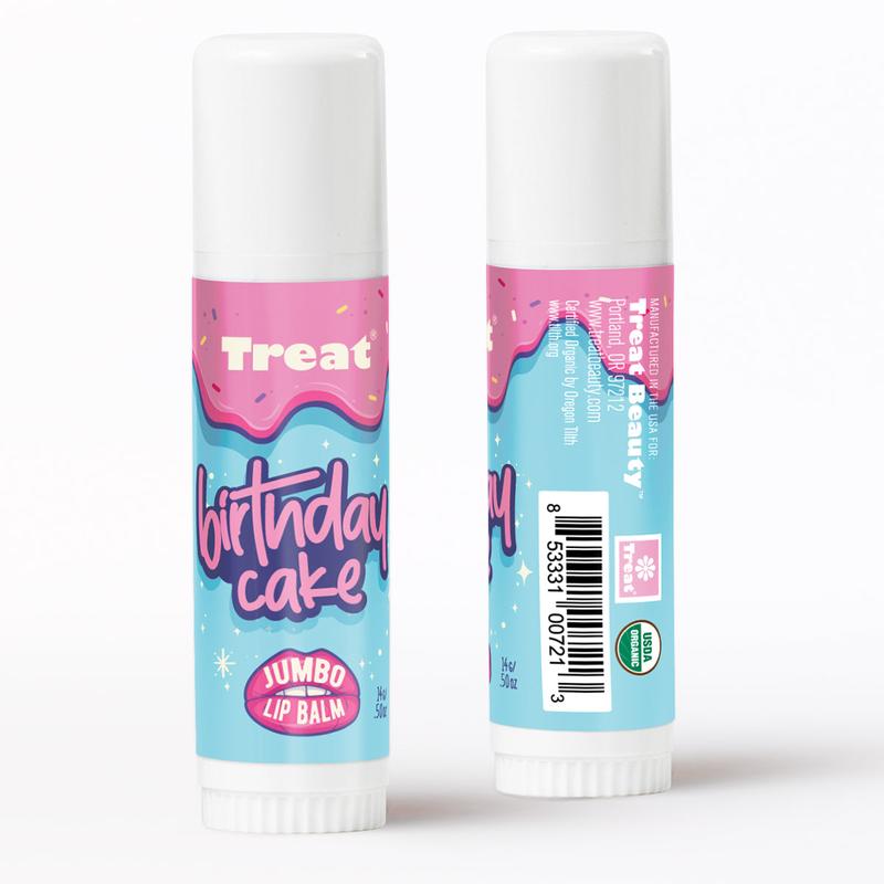 Birthday Cake Jumbo Organic Lip Balm