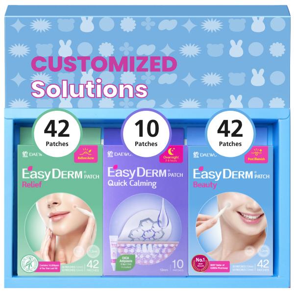 [Christmas Deal] Easyderm 3 Types of Pimple Patches GiftBox Skincare Acne Skincare Acne Remover