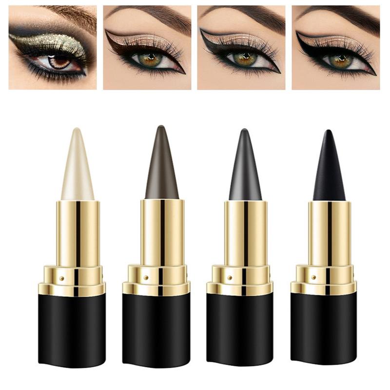 Colorful Gel Eyeliner Set,Quick-Dry Cream Eyeliner Waterproof and Smudge Proof Eye-liner Pencil Long-Lasting Matte Black Eyeliner Stick for Women Girls