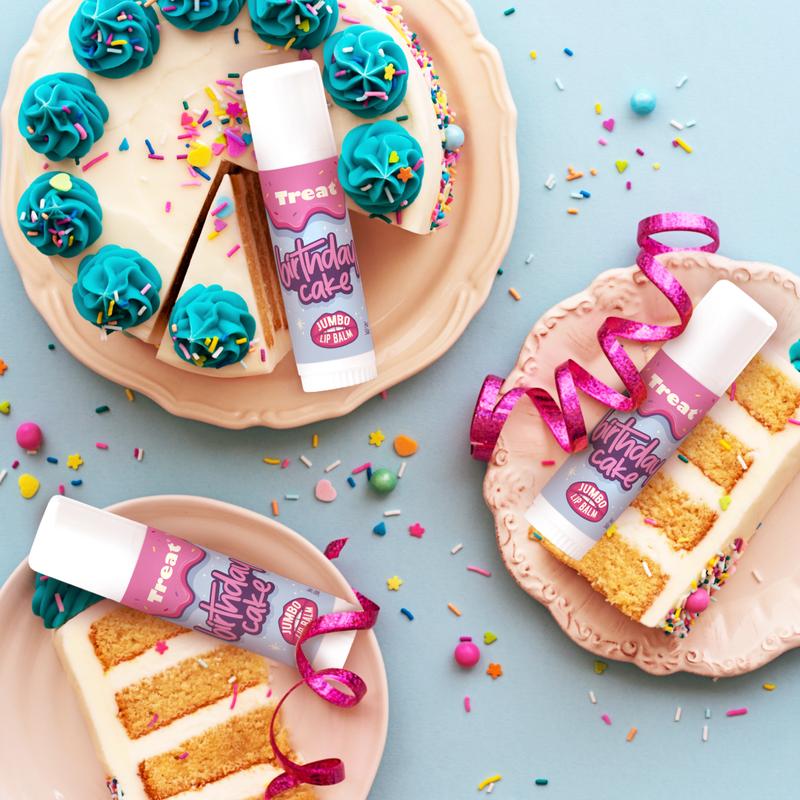 Birthday Cake Jumbo Organic Lip Balm