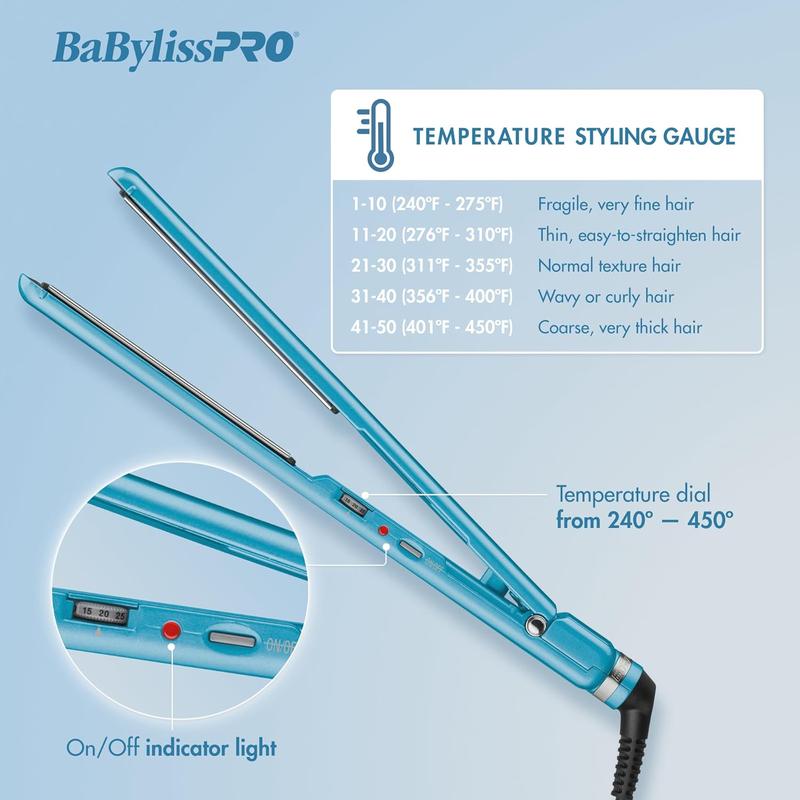 BaBylissPRO Nano Titanium Ultra-Thin Hair Straightener