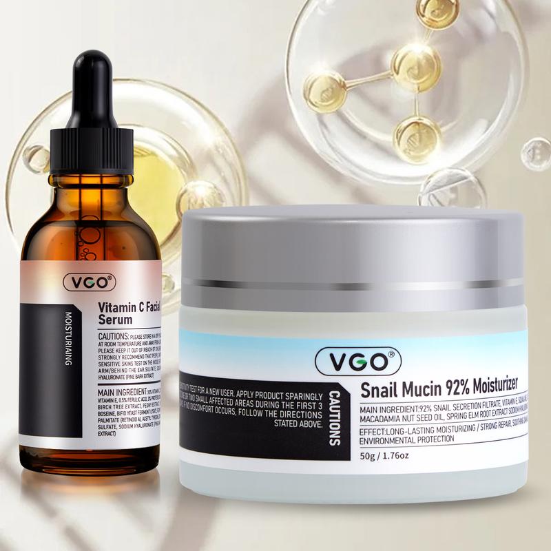 VGO Snail Mucin 92% Moisturizer Daily Face GelCream for Dry & Sensitive Skin, 50g 1.760zCleanser Moisturizing Skincare Moisture Gentle