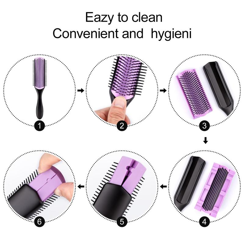 Household Curly Hair Styling Brush, 1 Count Wet & Dry Use Scalp Massage Comb, Curl Hair Detangling & Styling Tool, Hairdressing Comb for Women & Girls