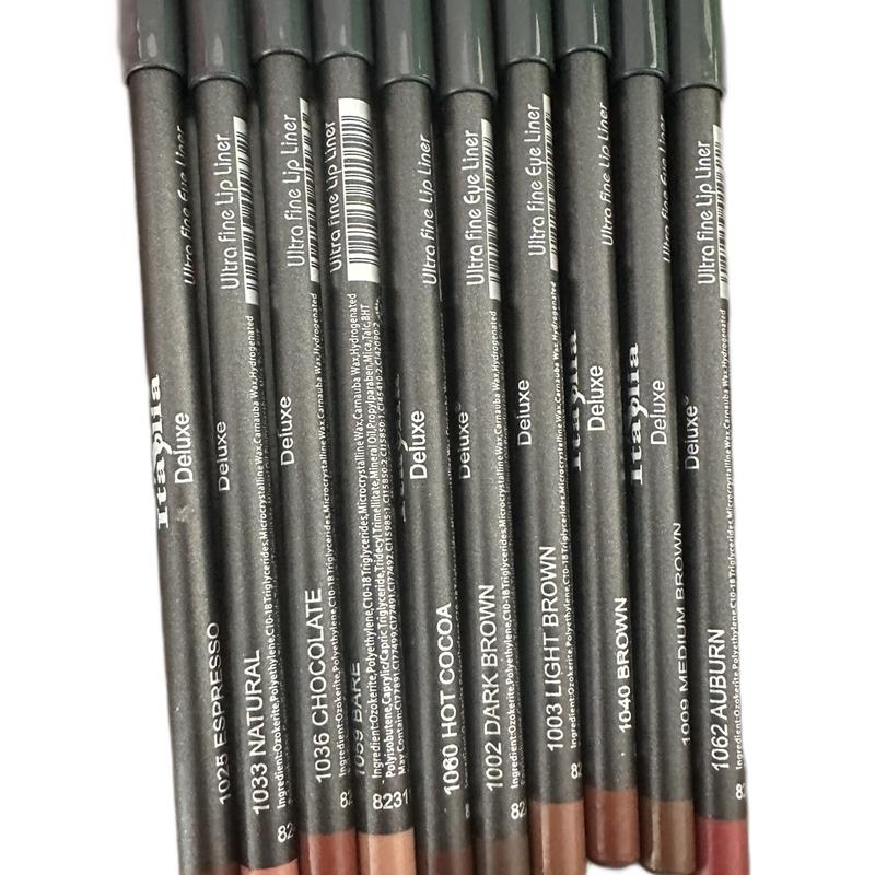 Italia eye and lip liners * 11 pcs (bare, natural, light brown, brown, medium brown, dark brown, chocolate, Hazelnut, terra cotta , mogahony, and Hot Cocoa))