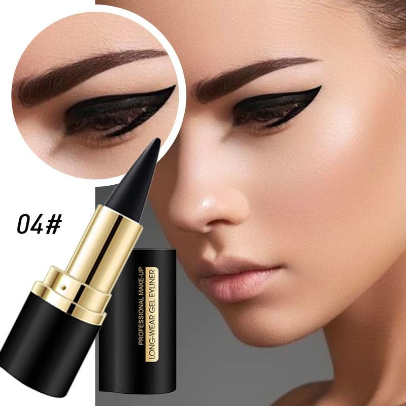 Colorful Gel Eyeliner Set,Quick-Dry Cream Eyeliner Waterproof and Smudge Proof Eye-liner Pencil Long-Lasting Matte Black Eyeliner Stick for Women Girls