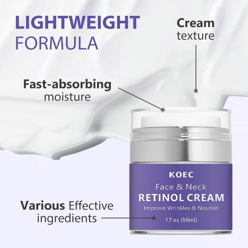 Retinol Face & Neck Cream, Moisturizing Face Cream, Hydrating Face Lotion, Face Moisturizer, Skin Care Product for Women & Men