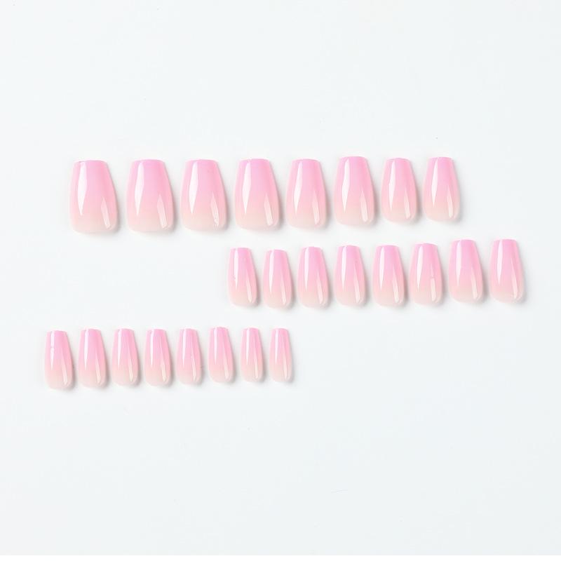 [ Ombre Light Pink ] Ellie Young Nails  Medium Press on Nails   24pcs Press on Nails   Fake Nail   False Nails   Reusable Nails   Coffin Nails   Almond Nails   Square Nails