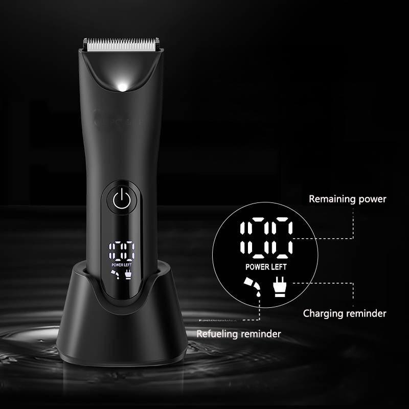 Electric Body Hair Trimmer, Waterproof Hair Trimmer for Men, USB Rechargeable Hair Shaver, Male Hygiene Razor, Great for Daily Use