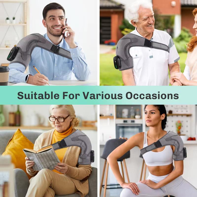 Cordless Heated Shoulder Wrap, 1 Box Vibration Heating Shoulder, Electric Neck Back Massager, Personal Care Appliances for Home & Travel