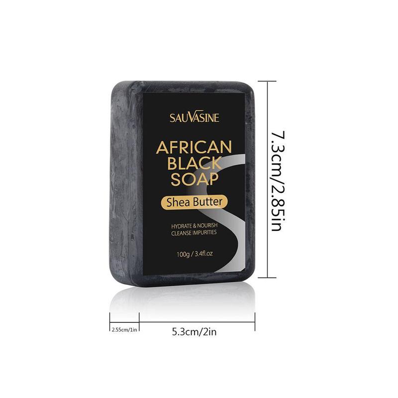 African Black Soap, 1 Count  5 Counts Deep Cleansing Body Soap, Moisturizing Skin Soap, Body Wash & Soap for Women & Men