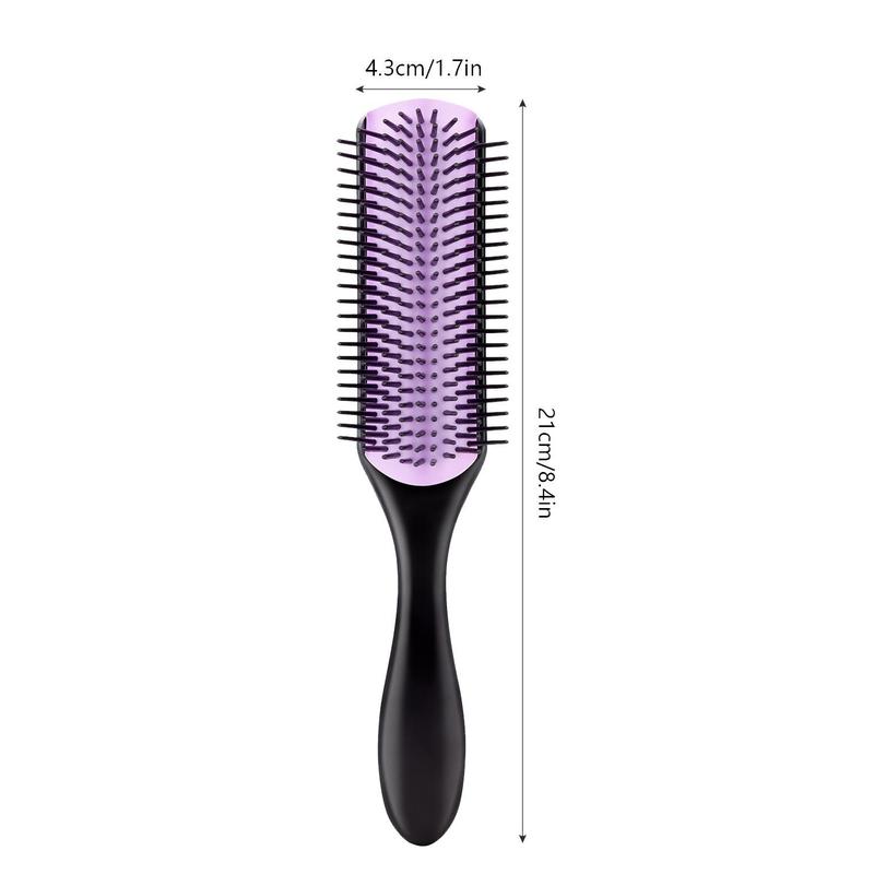 Household Curly Hair Styling Brush, 1 Count Wet & Dry Use Scalp Massage Comb, Curl Hair Detangling & Styling Tool, Hairdressing Comb for Women & Girls