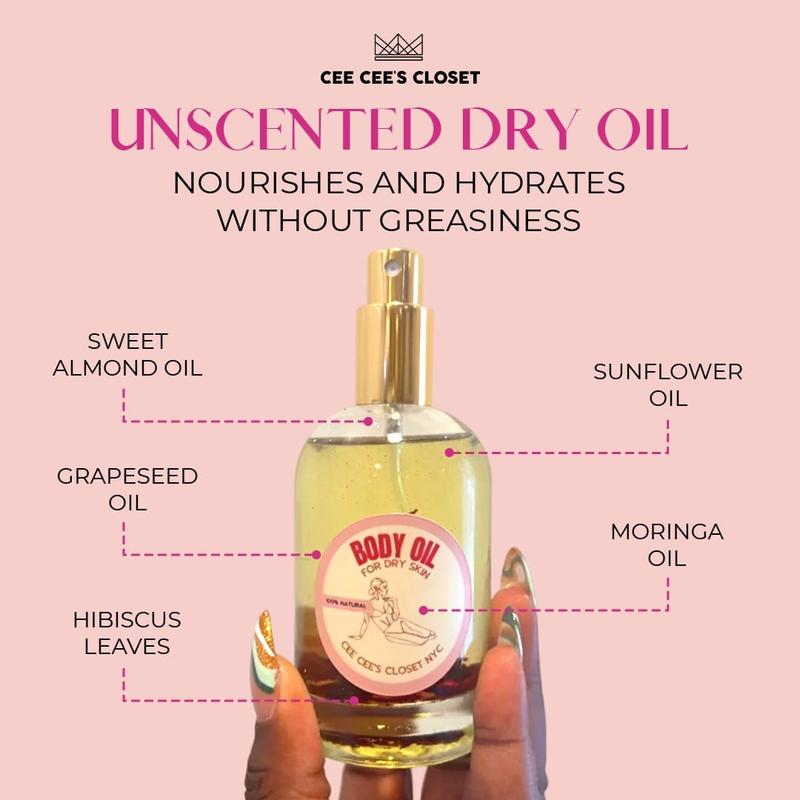 Scented Dry Body Oil Refill for Non Greasy Moisture