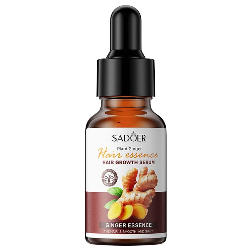 Sadoer Ginger Essence Hair Serum, Hair Growth Serum, Ginger Hair Regrowth Serum, Ginger Essence Hair Essential Oil, Promotes Thicker Stronger Hair