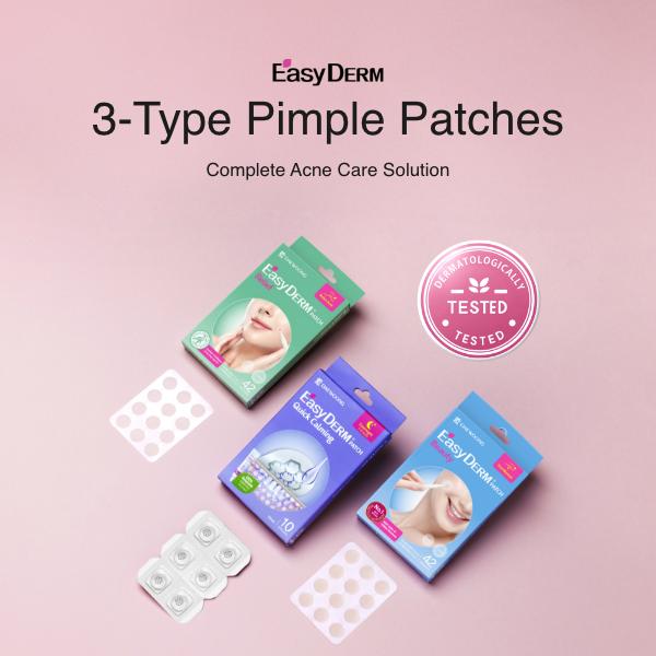 [Christmas Deal] Easyderm 3 Types of Pimple Patches GiftBox Skincare Acne Skincare Acne Remover