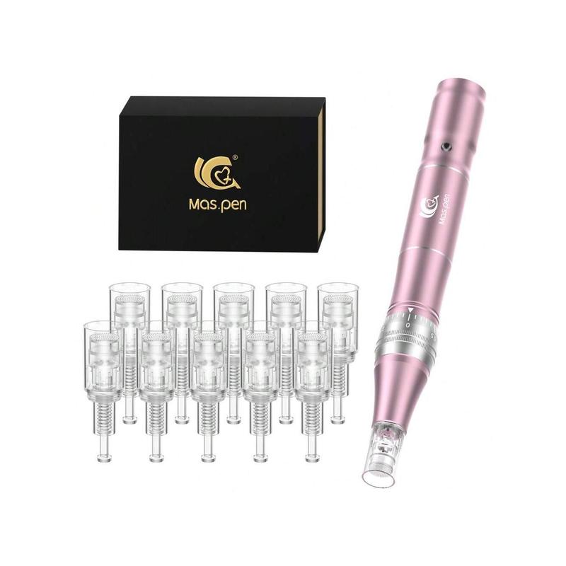 Wireless Electric Microneedling Derma Pen L1 With 10 Replaceable Needle Cartridges