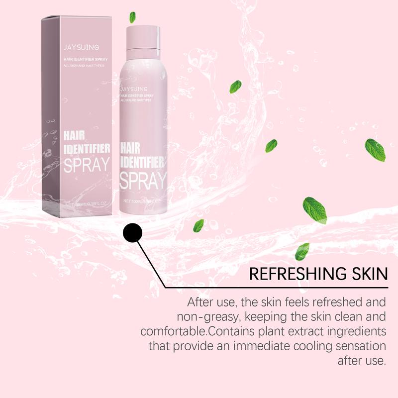 Hair ldentifier Spray for Face Shaving Skin Body Hair ldentifying Spray for Dermaplaning Tool for Face, Christmas Gift Body Care Hair Removal Wax Comfort Cosmetic Cream Body Care Hair Removal