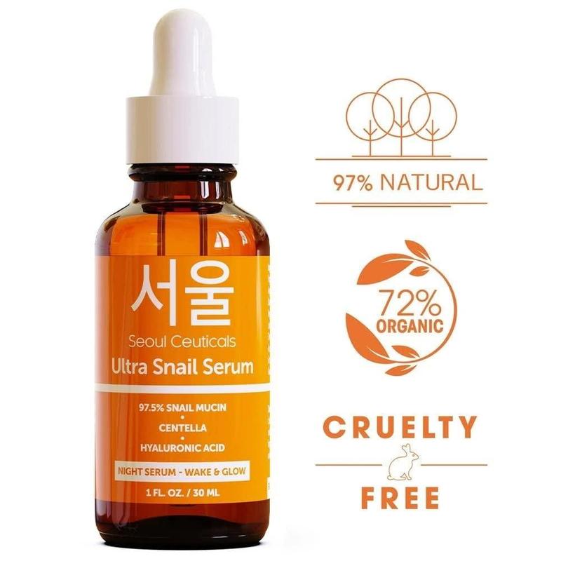 Korean Snail Serum for Youthful Skin Repair and Restoration Skincare Cica