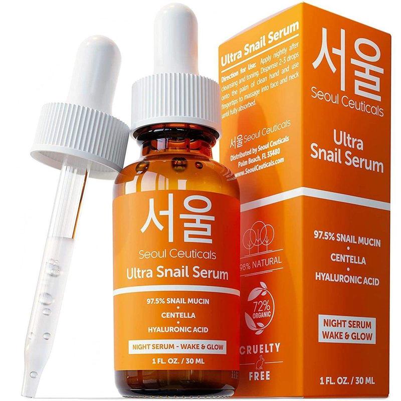 Korean Snail Serum for Youthful Skin Repair and Restoration Skincare Cica