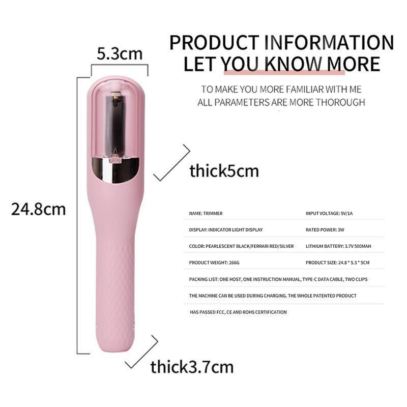 Repair 2 in 1 Hair Trimmer USB for Frizzy, Dry, Damaged, Colored, Broken, Curly, Straight or Bleached Split Ends, Men and Women Personal Care Products Comfort