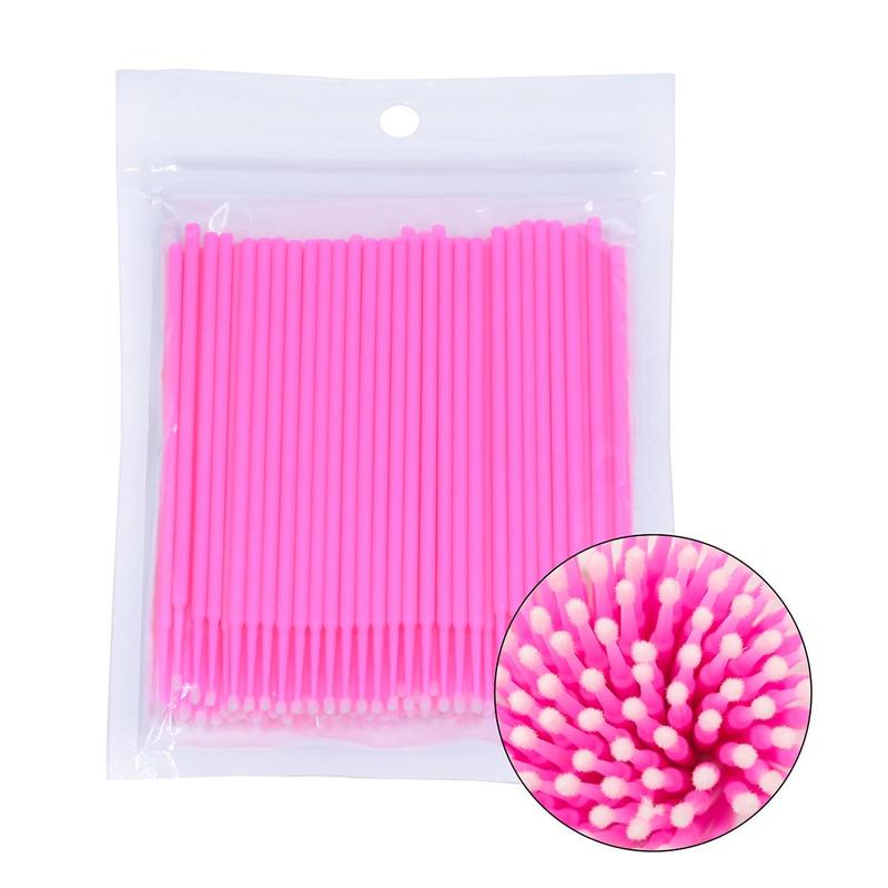 Disposable Eyelash Mascara Wands & Brushes Set, 200pcs Lip Brushes & Lash Cleaning Brush, Portable Disposable Makeup Brush, Fashion Makeup Tools Set for Women & Girls