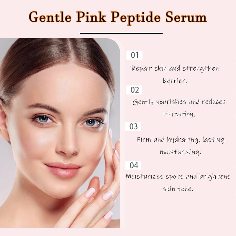 &Hoygi Rose Pink Peptide Serum - Vegan, The Viral Skin Boosting Pink Glow Serum for Skin Repair and Comfort Skincare