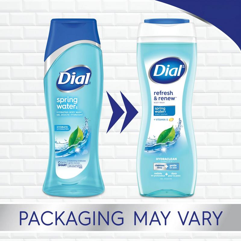 Dial Body Wash, Refresh & Renew Spring Water, 32 fl oz (PREESHIP)