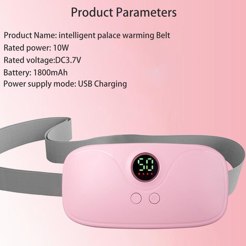 Electric Heated Waist Massager, Rechargeable Vibration Waist Belt, Women's Personal Care Appliances for Home & Travel, Best Gift for Mom, Girlfriend