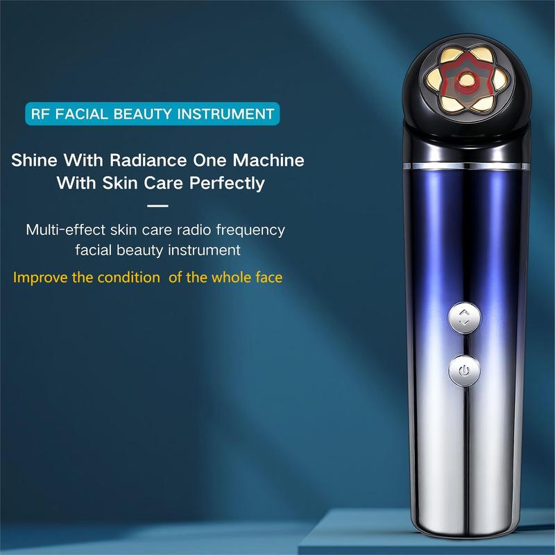 Rf Facial Beauty Instrument, USB Rechargeable Ultrasonic Beauty Instrument, Electric Facial Skin Rejuvenation Instrument, Rf Induction Instrument for Women and Men, A Wonderful Gift, Face Sculpting Tool, Facial Massager, Skincare Products