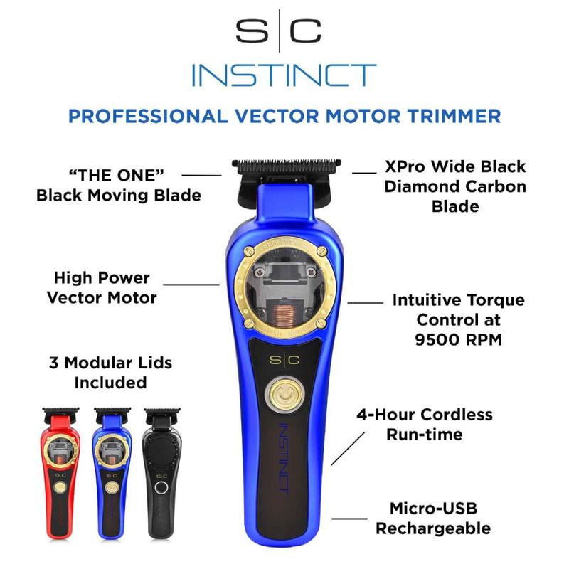 Instinct Professional Vector Motor Cordless Hair Trimmer Comfort Adjustable