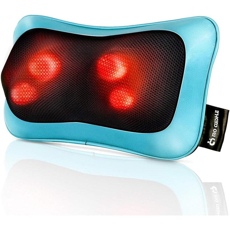 Neck Back Massager Pillow with Heat, Deep Tissue Kneading Massage for Back, Neck, Shoulder, Leg, Foot, Gift for Men Women Mom Dad, Stress Relax at Home Office and Car