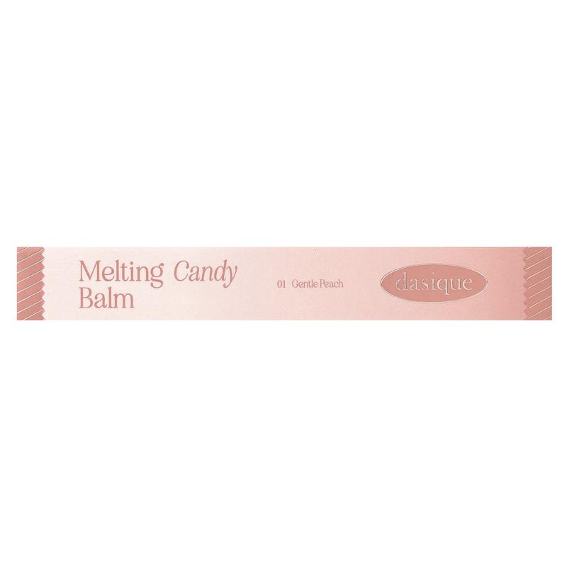 Dasique Melting Candy Balm, 01 Gentle Peach, 0.05 oz (1.5 g)