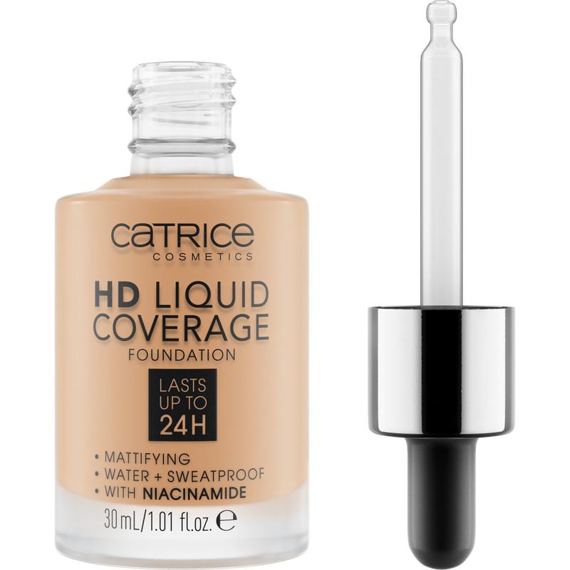 HD Liquid Coverage Foundation - Long Lasting, Matte Finish, waterproof