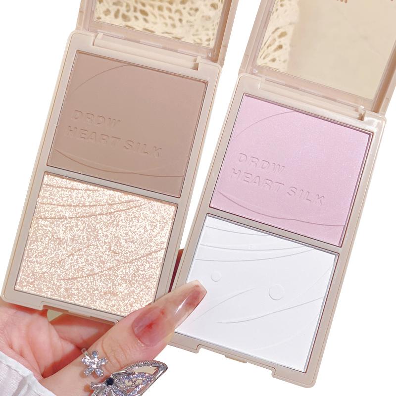 xixi Contour Highlighter Shadow Bronzer Matte Shimmer Brighten Face Sculptor Shading Contouring Powder Palette Repair Makeup Face