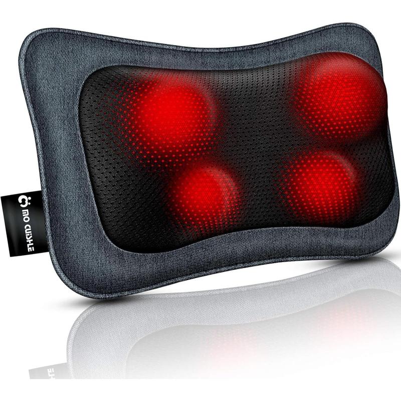 Neck Back Massager Pillow with Heat, Deep Tissue Kneading Massage for Back, Neck, Shoulder, Leg, Foot, Gift for Men Women Mom Dad, Stress Relax at Home Office and Car