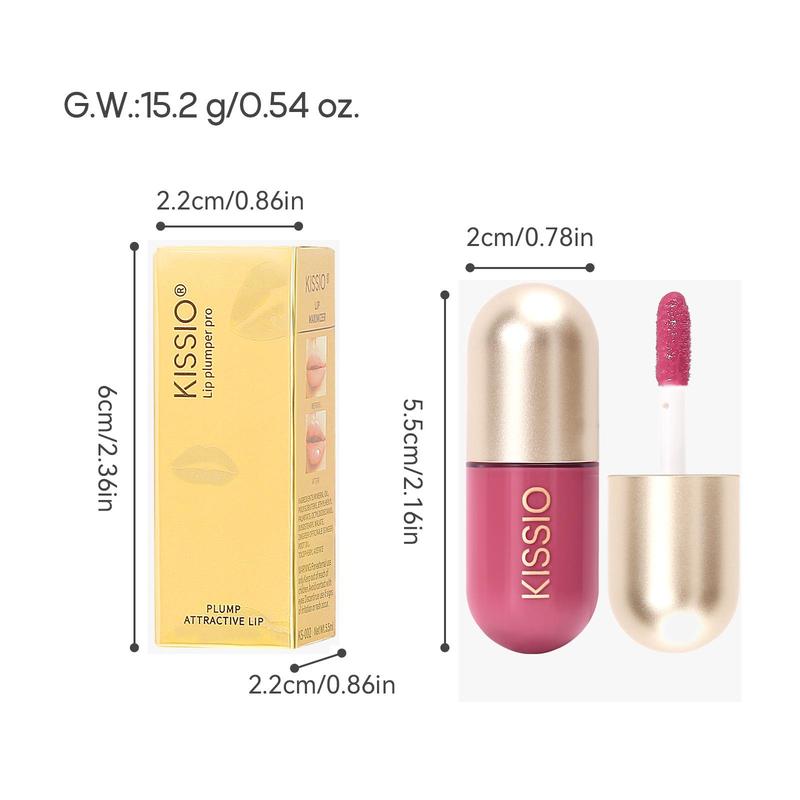 Moisturizing Lip Plumper Gloss, Plant Extracts Hydrating Juicy Lip Gloss, Long Lasting Tinted Glossy Lipstick, Plumping Lip Moisturizer