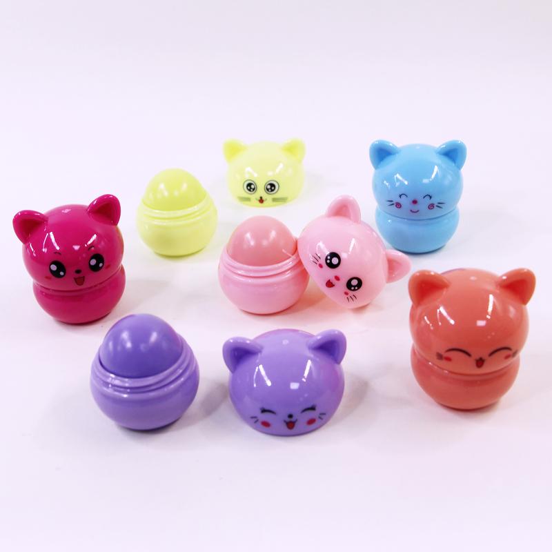 12 pieces a box, winter new cat design lip balm, moisturizing lip balm, moisturizing moisturizing products, suitable for various occasions lip makeup