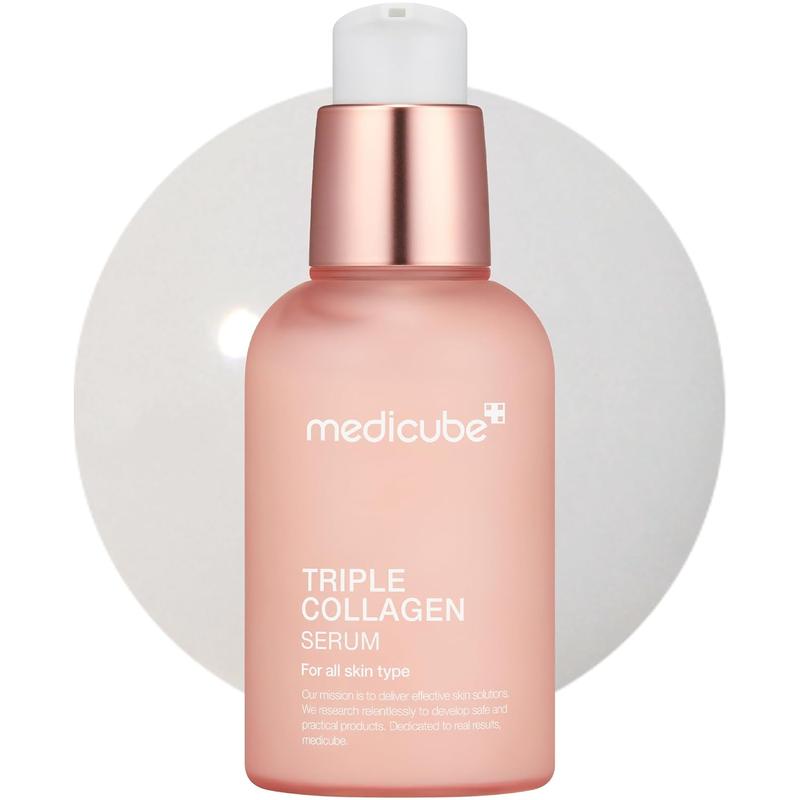 Triple Collagen Serum 1.85 fl.oz - Nourish dull skin with Triple Collagen Complex - A lightweight serum with Niacinamide and Hyaluronic Acid - Korean Skincare Blemish Daily Freckle Olive Freckle Olive Pore Skin Repair