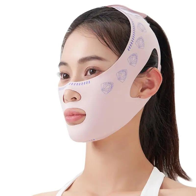 Reusable Facial Slimming Bandage V Face Lifting Firming Mask Shaper Anti-wrinkle Sleep Mask Facial Massage Belt Beauty Tool