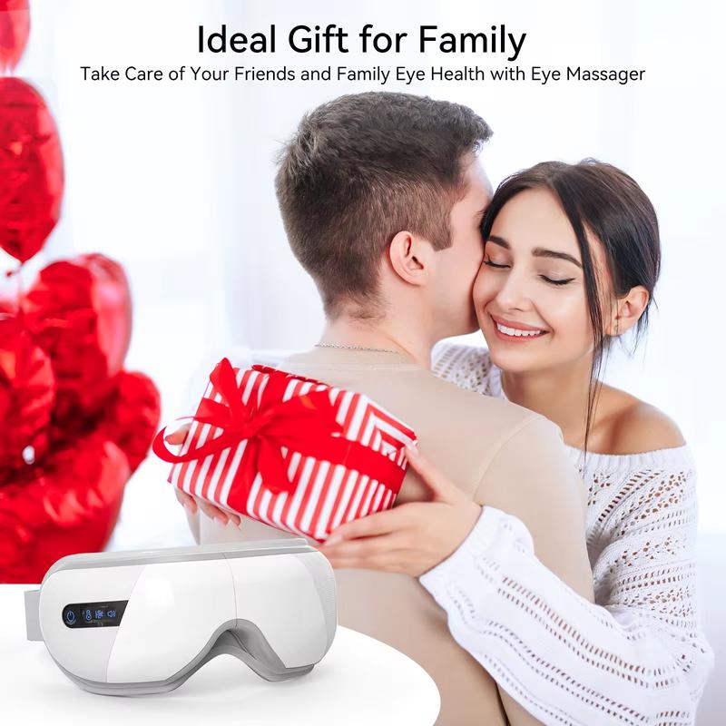 Eye Massager with Heat, Gifts for Mom Dad, Heated Eye Mask with Bluetooth Music, Face Massager, Eye Care Device, Smart Eye Mask for Relax Eye, Reduce Eye Strain