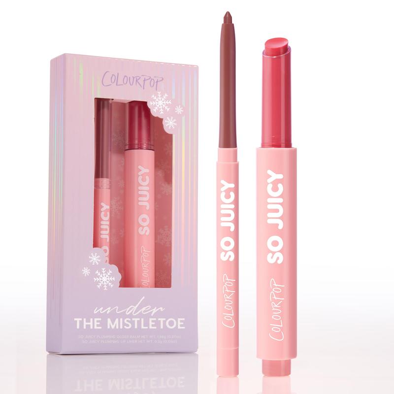 ColourPop® Under the Mistletoe - Pink Plumping Gloss Balm & Lip Liner Kit - Holiday Kit