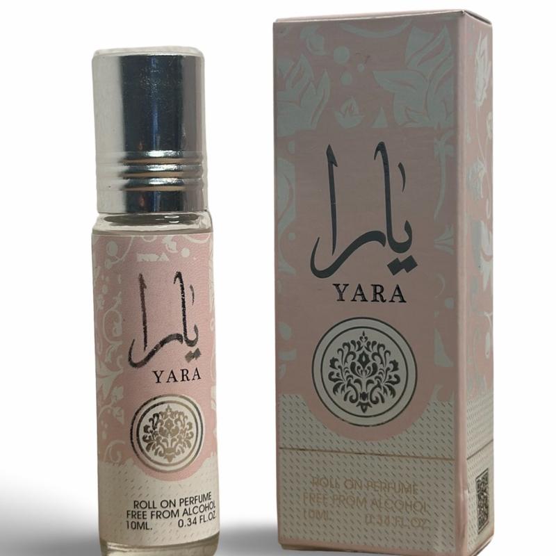 Yara 10ml (0.34 Fl.oz) Roll On Perfume Oil - Long Lasting Natural Perfume Oil For Women Scent Vanilla Scented Fragrance Aroma Cologne Cosmetic