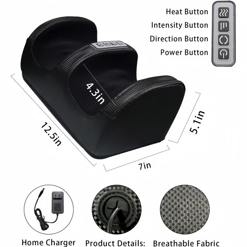 Shiatsu Foot Massager Machine with Heat, Foot and Calf Massager with Massage Roller, Deep Tissue Massager for Foot Massage and Calf Massage, Gifts for Mom & Dad