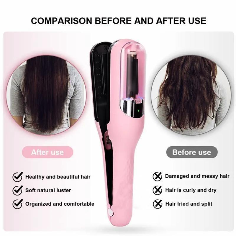 Repair 2 in 1 Hair Trimmer USB for Frizzy, Dry, Damaged, Colored, Broken, Curly, Straight or Bleached Split Ends, Men and Women Personal Care Products Comfort