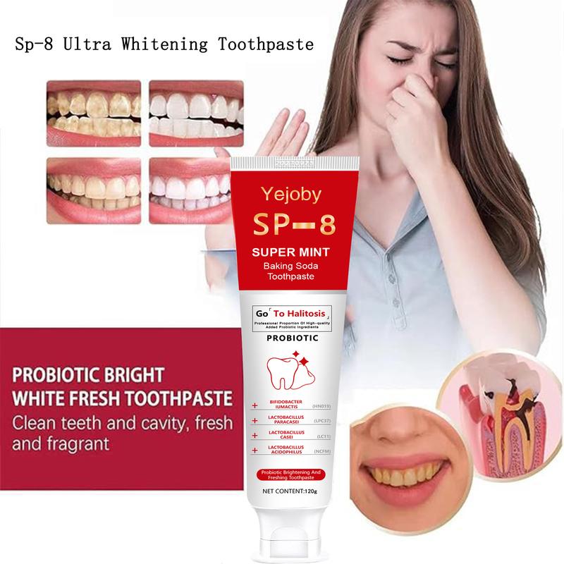 [Only $3!!!]  Super Probiotic Sp-8 Toothpaste, Sp-8 Ultra Whitening Toothpaste, Sp 8 Toothpaste,Fresh Breath, Sp-8 Toothpaste 4.9 oz SP-10,SP-10 SP-6 SP-4 sp-10 sp-6 sp-4 sp8 sp6 sp4 SP-10