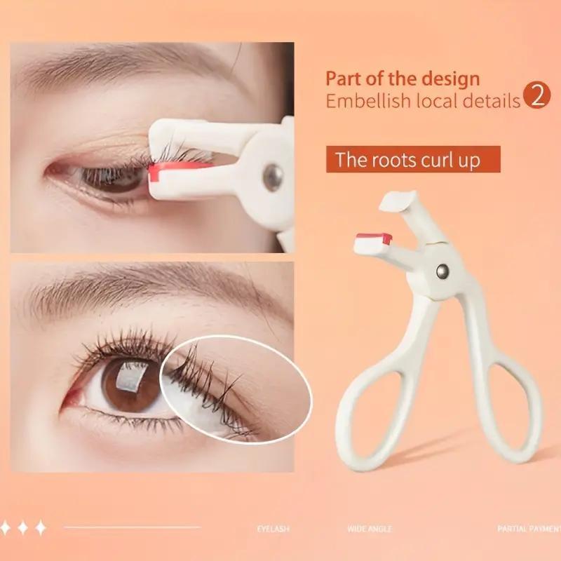 Wide Angle Eyelash Curler (2pcs set), Portable Natural Curl Eyelashes Curling Tool, Professional Makeup Tools for Women