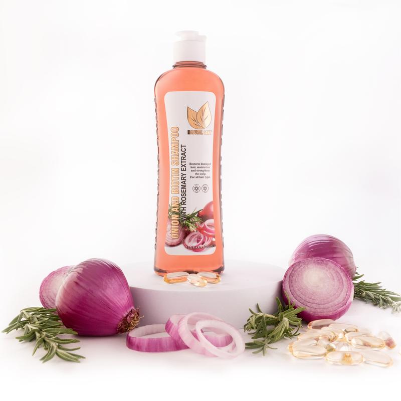 Onion, Biotin and Rosemary Shampoo for Hair Growth, Natural extracts Haircare Moisturizer Shampoo, Cleanser Moisturizing Repair. Conditioner Cleansing